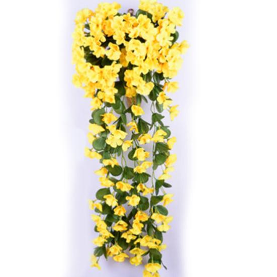 220Pcs Heads/1 Bouquet Five-Petal Artificial Violet Flower Bracketplant Hanging