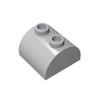 50 stuks MOC 30165 Bakstenen Hellend Gebogen 2x2x1 Dubbel met 2 Noppen DIY Bouwstenen Speelgoed Compatibel Past in Constructie Speelgoed