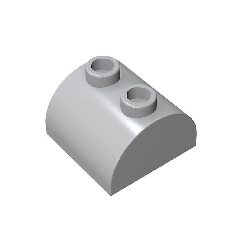 50 stuks MOC 30165 Bakstenen Hellend Gebogen 2x2x1 Dubbel met 2 Noppen DIY Bouwstenen Speelgoed Compatibel Past in Constructie Speelgoed