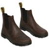 Dr. Martens Leather Trendy Versatile Short Chelsea Boots Unisex boots Dark-Brown 25978207