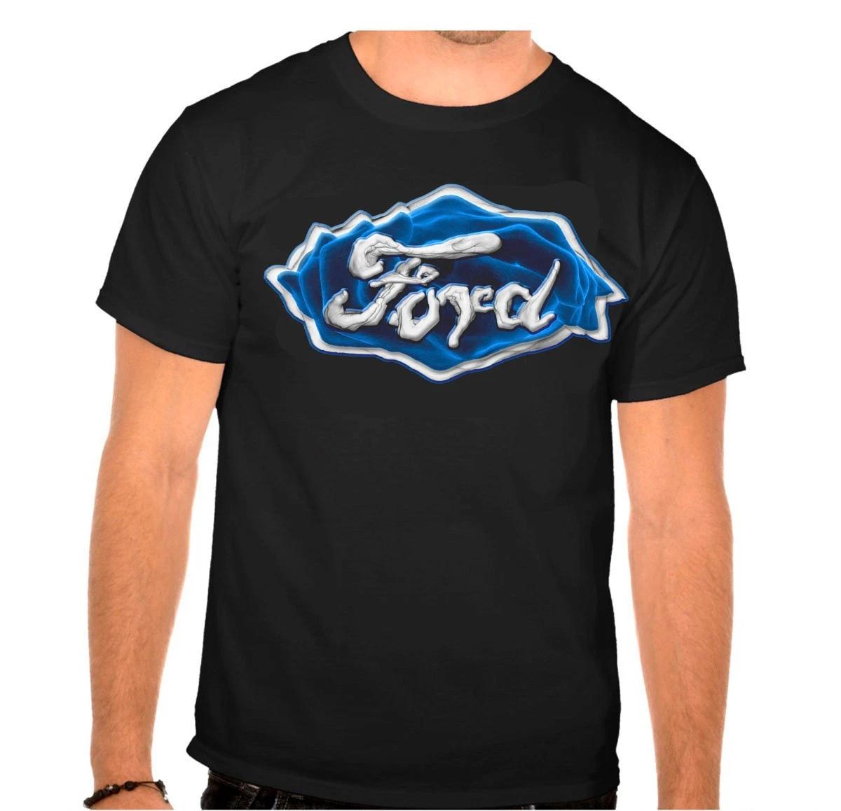 FORD Logo Car Finger Picture Logo Black 100% Cotton T-shirt Mens Tees Top -852 -Kids- 4XL