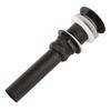 Push Button Drain Stopper Matte Black Vessel Sink Drain Easy Install Drain Assembly  Vanity Sink