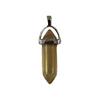 Hexagonal Stone Double-Point Pendant Sweater Chain