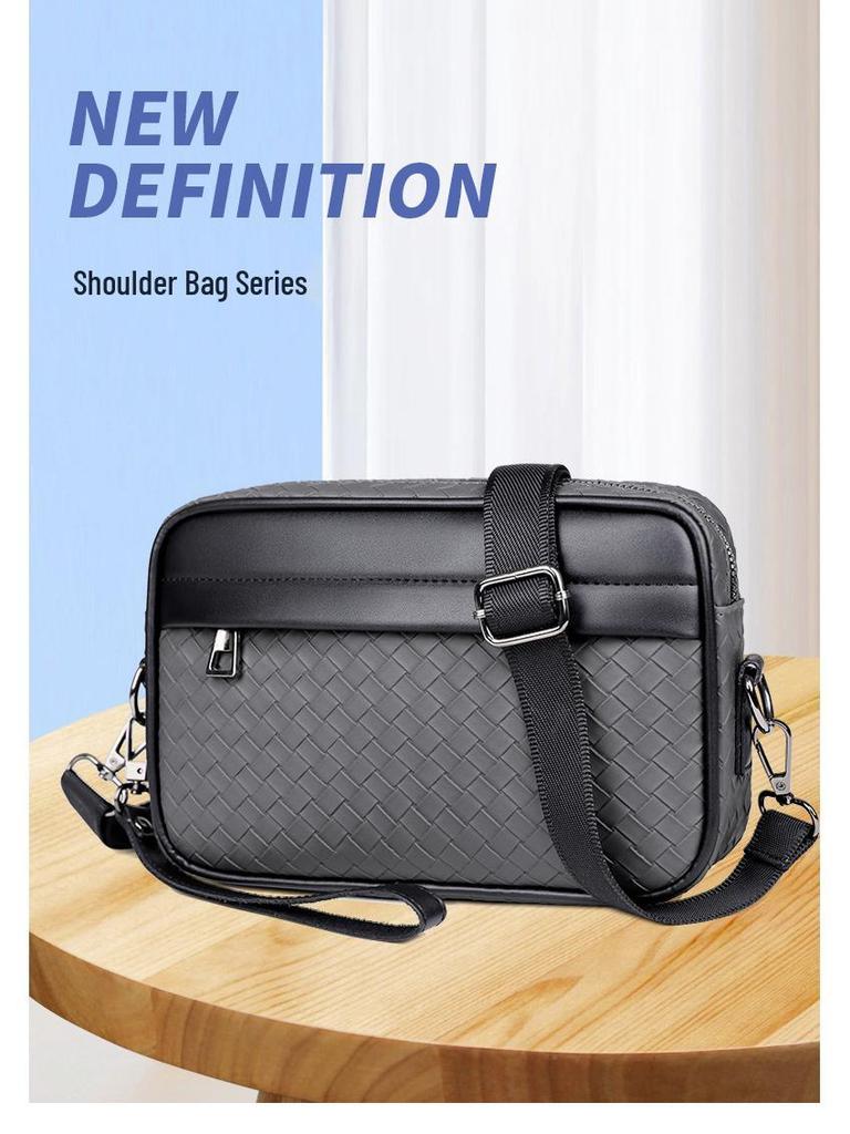 Men's Crossbody Multi-pocket Clutch Bag - High-end, Wear-resistant Business Handbag