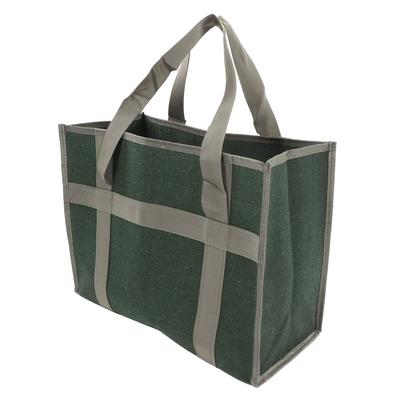 Werkzeugtasche mit weiter Öffnung OD Grün Canvas Große Kapazität Verschleißfest Wasserdicht Werkzeugaufbewahrungstasche für