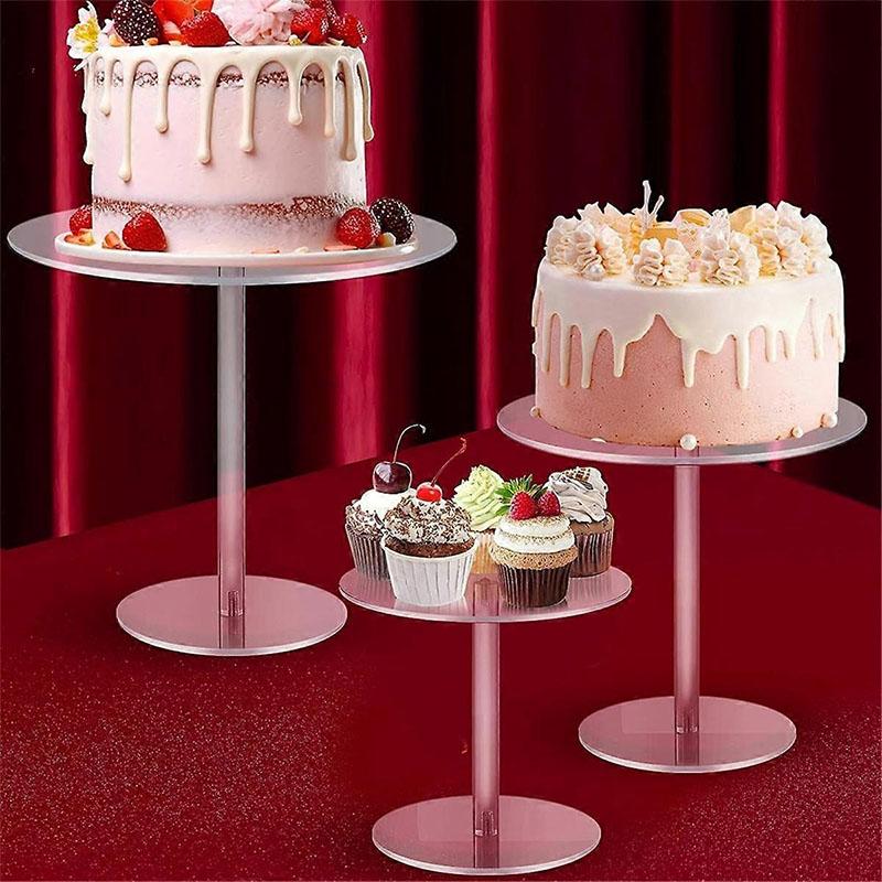 Acrylic Cupcake and Cake Stand Tier Clear Display for Desserts Sturdy Multi Level Stands for Parties Weddings and Celebrations