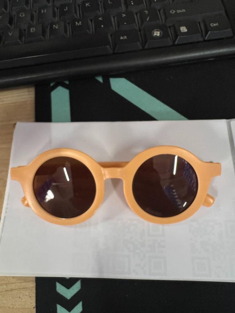 Baby-Sonnenbrille mit rundem Rahmen, modische und süße Sonnenbrille für Kinder