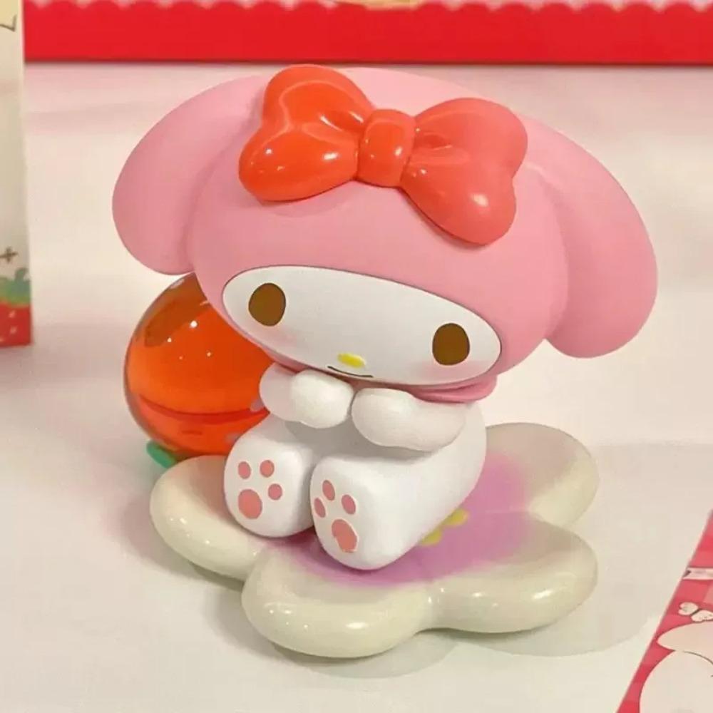 K Sanrio Charaktere Erdbeer-Anwesen Serie Blind Box Kuromi My Melody Cinnamoroll Charaktermodell Pom Pom Purin Puppe Geschenk Spielzeug