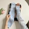 Thin Ice Silk Arm Sleeves Elastic Cuffs Lightweight Comfort For Extended Wear In Warm Climates