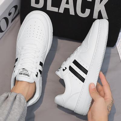 Atmungsaktive Lässige Vielseitige Herrenschuhe 2025 Neu Weiß Studenten Sport Board Schuhe Frühjahrssaison Kleine Weiße Schuhe für Jugendliche