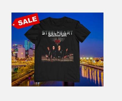 Vtg Steelheart Band Live In Concert Heavy Cotton S-5XL Unisex Black Shirt