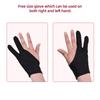 Zwei-Finger Einheitsgröße Zeichenhandschuh Künstler Tablet Malhandschuh für Rechte & Linke Hand Kompatibel mit Huion Wacom BOSTO