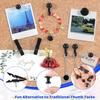 240Pcs Black Push P,5 Style Thumb Tacks, Black Plastic Push P for Bulletin Boards, Cork Board,Wall,Cork Board Accessories, Office Home Supplies