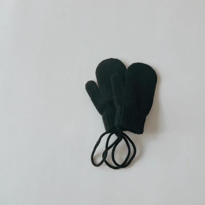 Korean Style Kids Mittens 1-4 Years Boys and Girls Winter Handing Neck Gloves Baby Wholesale Winter Accessories for Children