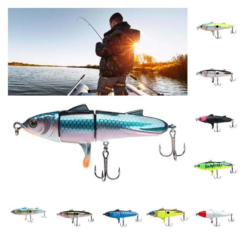 Bionic Ternary Lure Form Hard Bait Double Hook Fish Shape Abs Decoy Gear Fishing