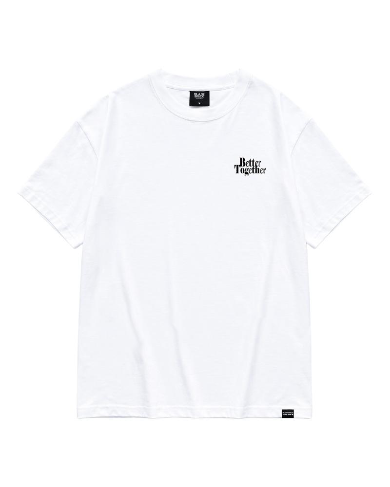 BLANKBRICK Better Together Short Sleeve T-Shirt (White)