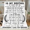 Brother Gift Soft Flannel Blanket for Men, Birthday Gifts for Brother from Sister, Local Warehouse Cozy Throw