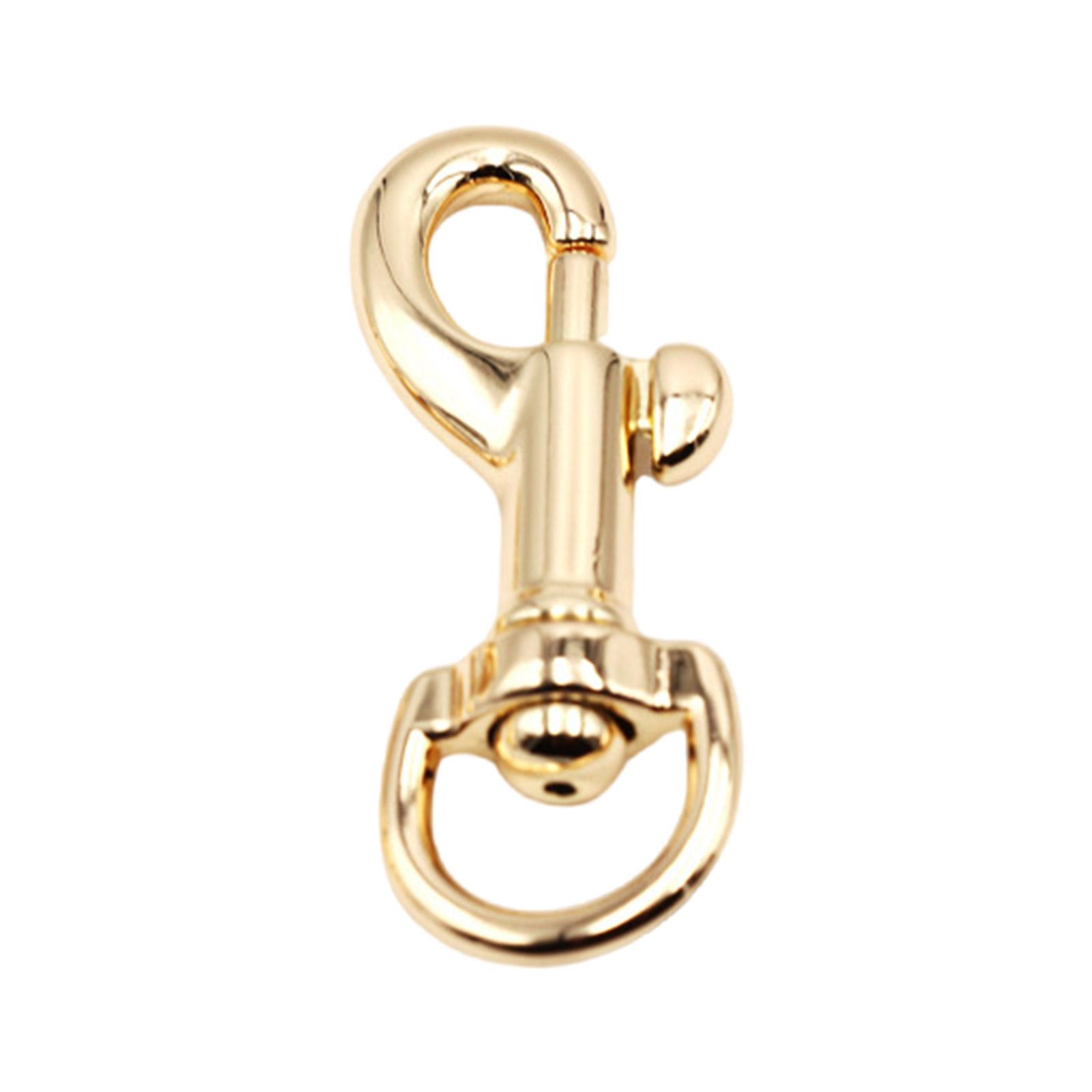 

Сплавный брелок-зажим для сумок и аксессуаров, вертлюги, карабин, болт с ушком, крепежные аксессуары, зажим для поводка для собак золотой