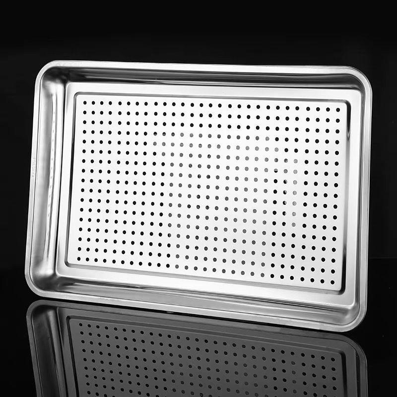Stainless Steel Steaming Tray with Holes for Steamer and Buns