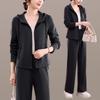 Korean Style Chic Women's Sportswear: Fashionable Loose Two-Piece Set for Fitness, Jogging, Shopping, Home & Outings - Perfect for Spring & Autumn