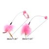 Cat Feather Toy with Collar Exercise Indoor Kitten Self-entertaining Accessories Funny Cat with Feather Bells-