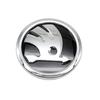 LEDD9 2026 Hot For SKODA 8cm 9cm 10cm Emblem Car Front Hood Badge Rear Trunk Sticker For Skoda S Skoda Kodiaq Fabia Kamiq Karoq Octavi