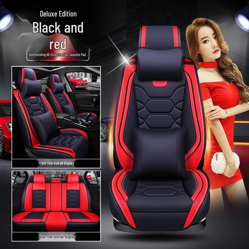 XDD Full Leather 9D Bodybuilding Car Seat Cushion - All-Season Sports Cover