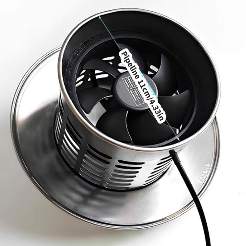 110mm Comprehensive Solar Fan Stainless Steel Construction Low Noise Ventilation Structure For Pet House Agricultural Sheds