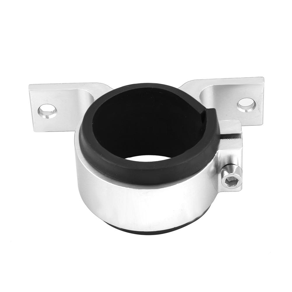 Aluminum Alloy 50mm Car Fuel Pump Mounting Bracket Single Filter Clamp Black