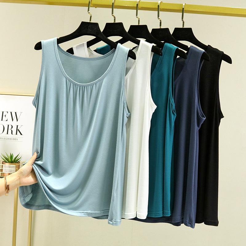 Summer Top Modal Sleeveless Loose-Fit Camisole In Multiple Colors