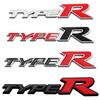 3D Metal Type S Type R Car Front Grill Rear Trunk Emblem Badge Sticker Decal For Honda Civic Typer TypeS CRV HRV Accord Fit QEM1