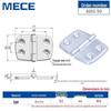 Thickened Stainless Steel Small Hinge for Folding Cabinet, Window, or Wooden Box with Lotus Leaf Design.