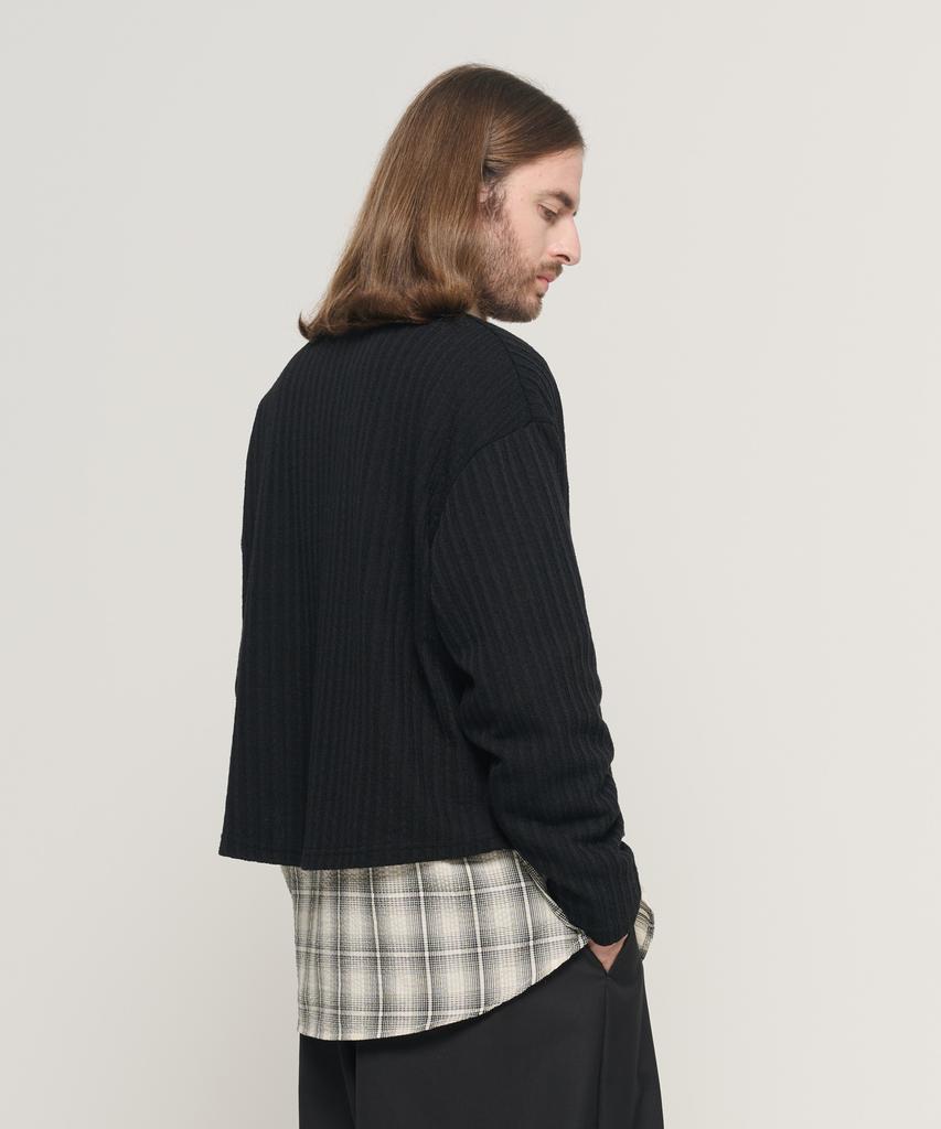 CARGOBROS Cb Ribbed Round Cropped Over-The-Knit (Black)