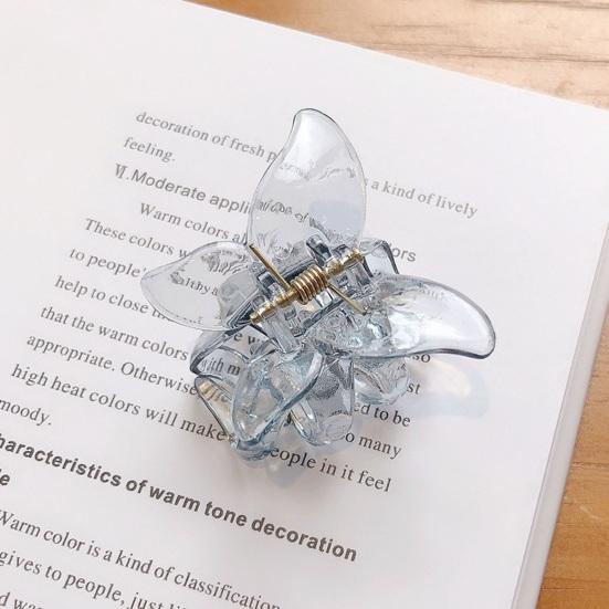Horquilla de mariposa para mujer, garra para el pelo transparente 3D antideslizante, flequillo decorativo ligero, herramienta de peinado, accesorios para el cabello para mujer, sombreros para niños