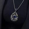 1Pcs New Trendy Korean Fashion Clothes Pendant Geometric Jewelry Vinatge Crystal Water Drop Sweater Long Necklaces For Women
