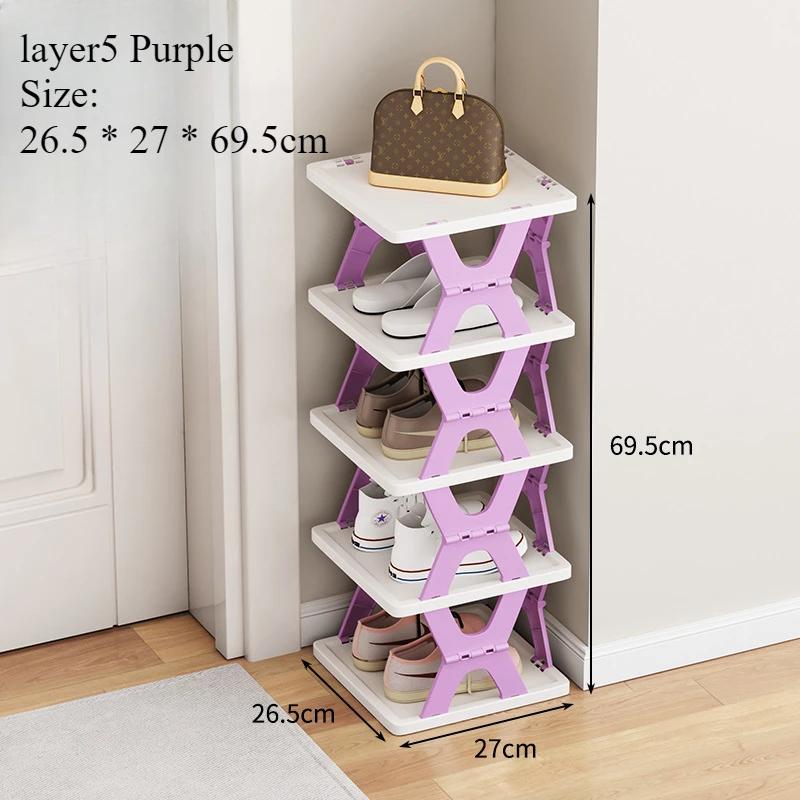 X-shaped Shoe Rack Foldable Simple Shoes Shelf Installation Free Multistorey Storage Racks Simplicity Household Sneakers Shelves