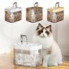 1,5 l transparenter Haustier-Wasserbrunnen, automatischer Katzen-Trinkspender mit 3 Filterschwämmen, elektrischer Haustier-Trinknapf für Hauskatzen und Hunde