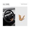 For Tesla Model Y Juniper Steering Wheel Base U-Shaped Panel Cover Interior Sticker