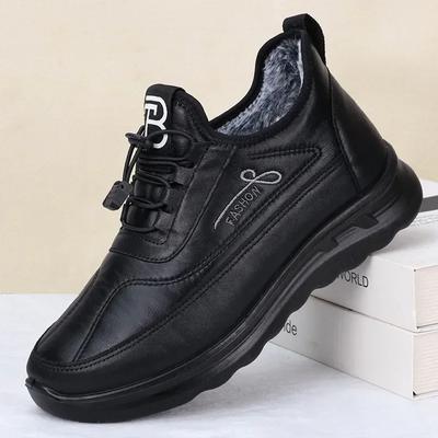 Moda Invernale Scarpe da Uomo Calde in Peluche Uomo Nere Impermeabili Zapatillas Hombre Comode Scarpe da Passeggio da Uomo