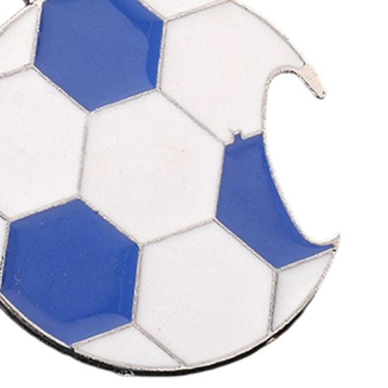 2Pcs Soccer Keychain Bottle Opener Keychain Charm Accessory for Keys & Cars, for Football Fan Gifts