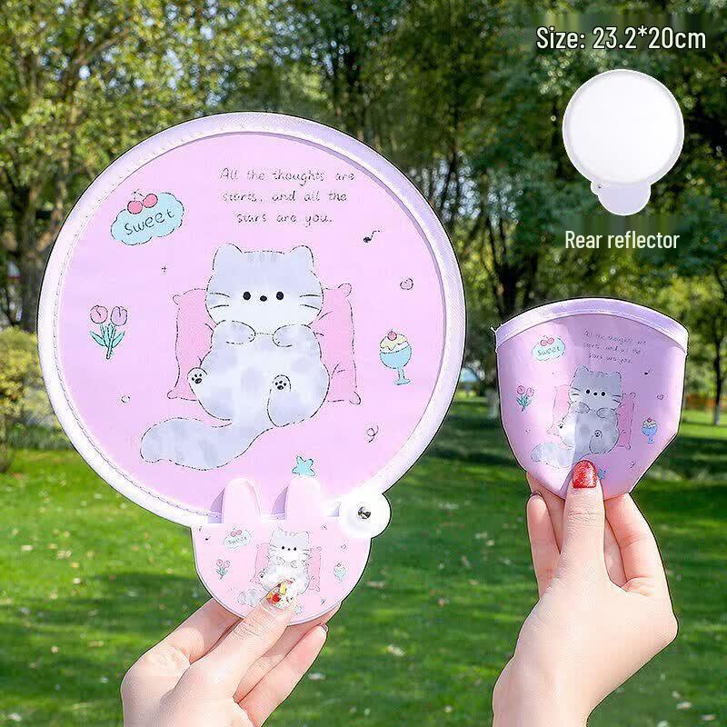 Children s Cartoon Fabric Folding Fan