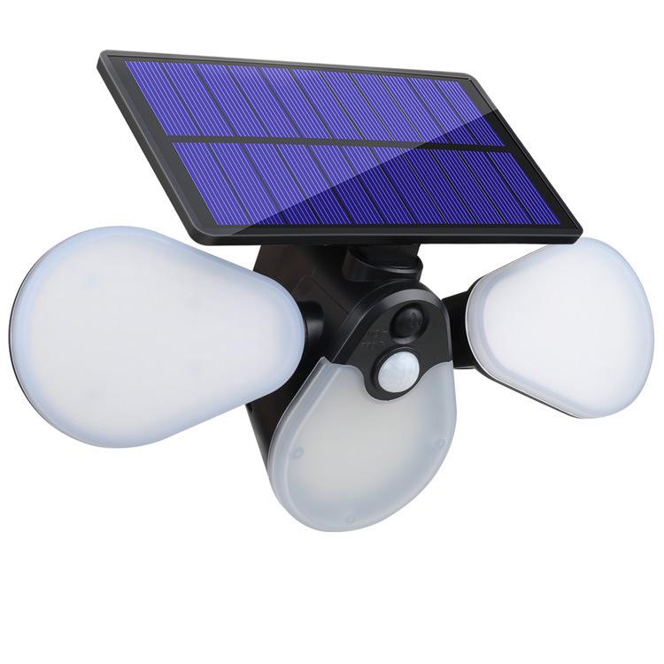 Verstellbare LED-Solar-Hofleuchte mit Smart-Sensor