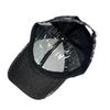 Printed Flower Leather Plaid Baseball Cap Men'S And Women'S Sunshade Hard Top Personalized Color Matching Cap