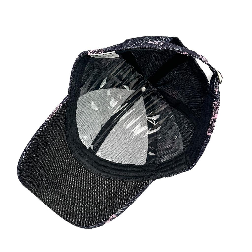 Printed Flower Leather Plaid Baseball Cap Men'S And Women'S Sunshade Hard Top Personalized Color Matching Cap