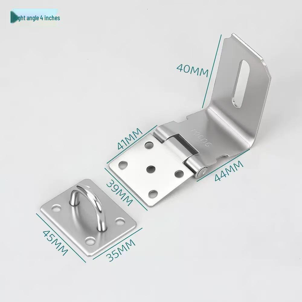 Heavy-Duty Stainless Steel Padlock Hasp for Anti-Theft Security