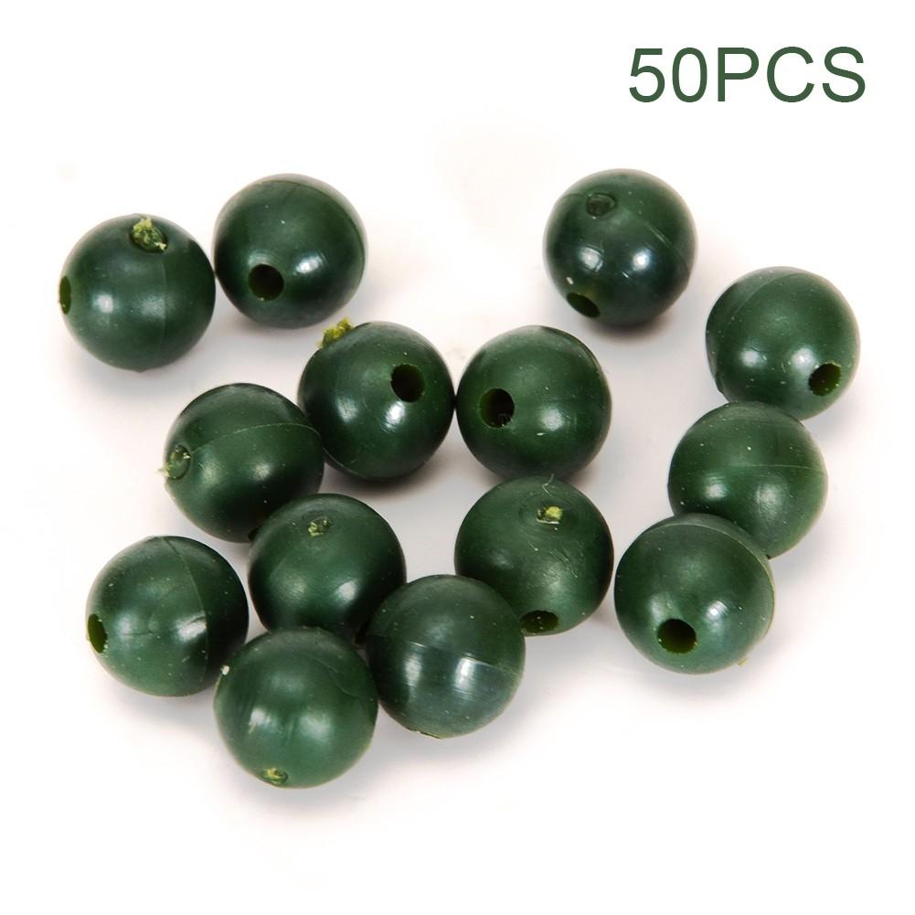 Weiche Gummikarpfenfischereiperlen Runde Rig-Perle 68mm Verschiedene Größen Packung mit 50