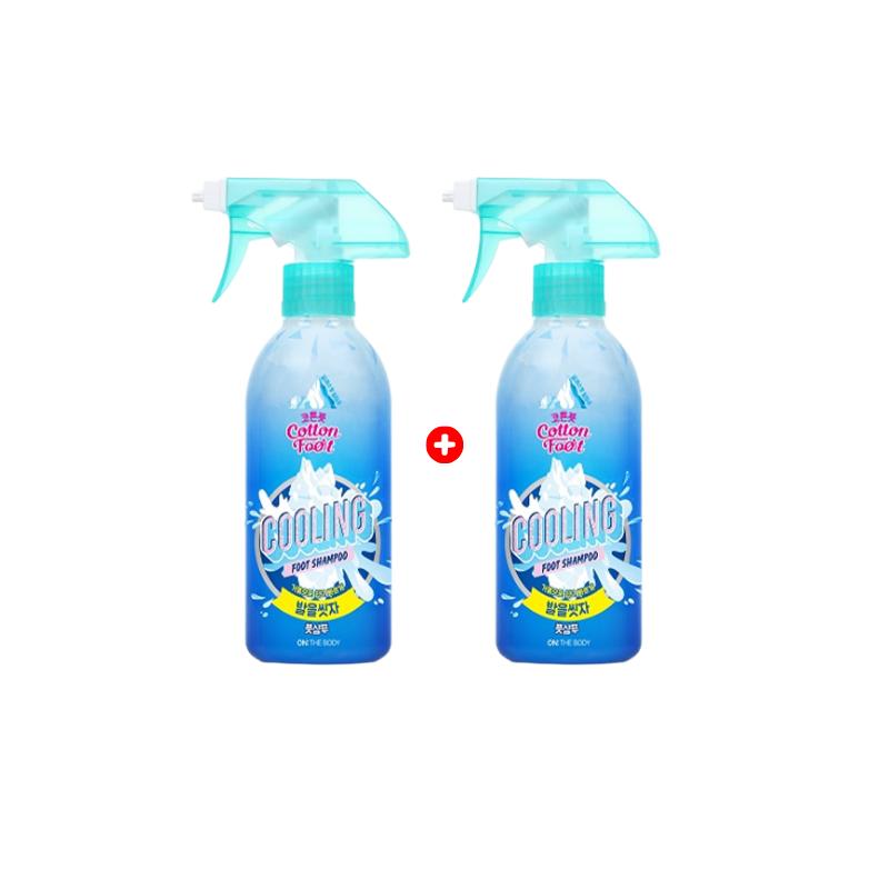 [On The Body] Cotton Foot Shampoo 385ml × 2ea Double Set - [Lemon Mint / Grapefruit Mint / Cooling / Peach / Soap]