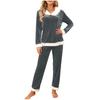 Fuzzy Velvet Pajama Sets For Women Warm Winter Loose Long Sleeve Sleepwear 2 Piece Fleece Soft Sets