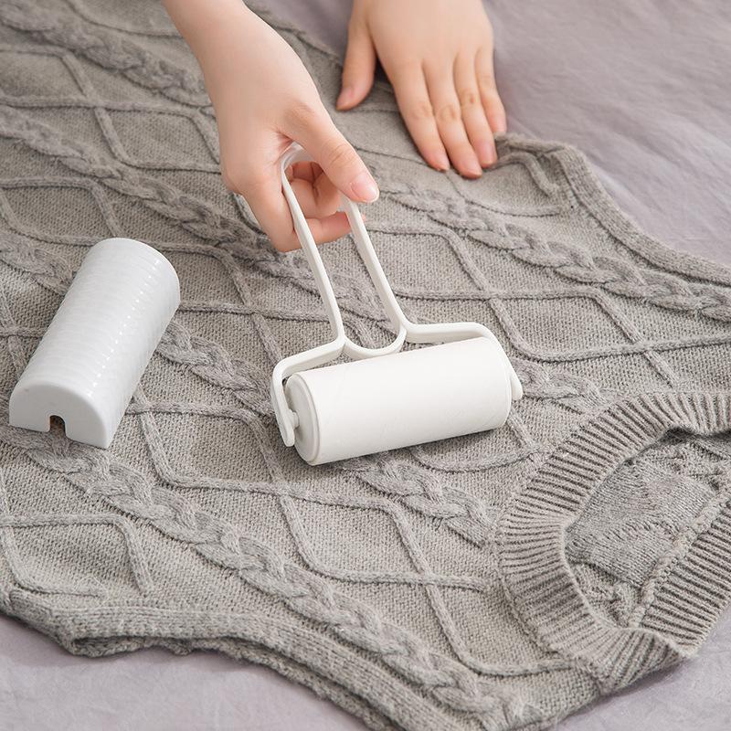 Home Clothes Sticky Roller Brush Sticky Hair Roller Pet Hair Roll Paper Sticker