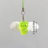 Cute Luminous Alien Cat Keychain Resin Mobile Phone Pendant Bag Charm Backpacks Purses Pendant Party Gift